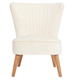 HOME Alana Fabric Shell Back Chair - Mink.